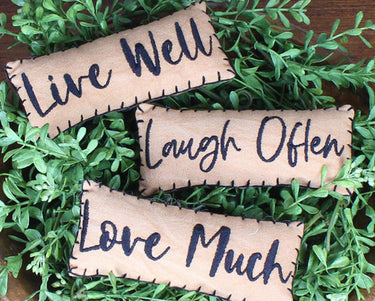 Live Love Laugh Fill Set Tea Dyed Home Accents FL011024 - The Fox Decor
